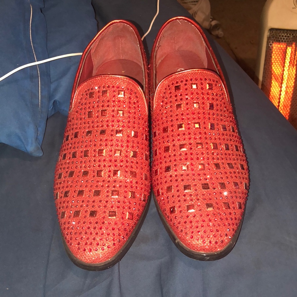 Red dress shoes